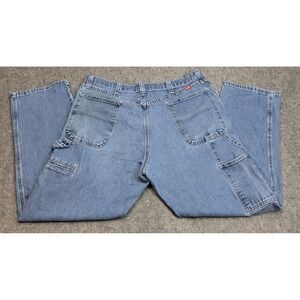 Wrangler Jeans Mens 38x30 Blue Denim Y2k Carpenter Workwear Rancher Country Cow